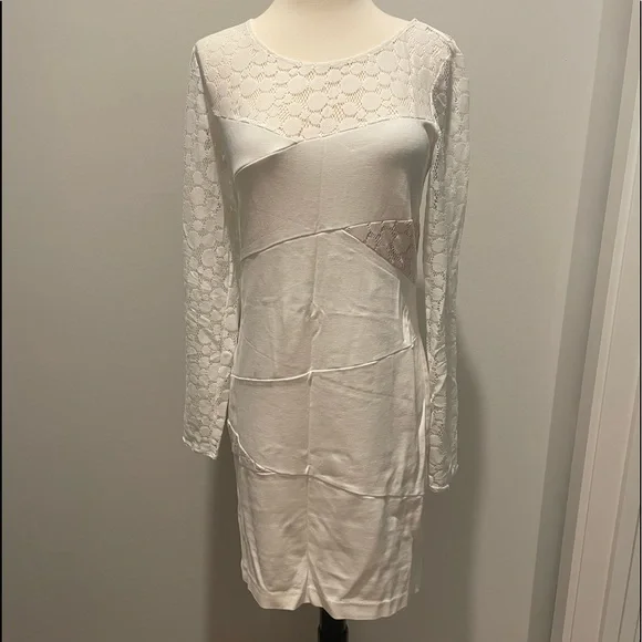 Gianni Bini | Dresses | Gianni Bini White Lace Dress Size Medium | Poshmark